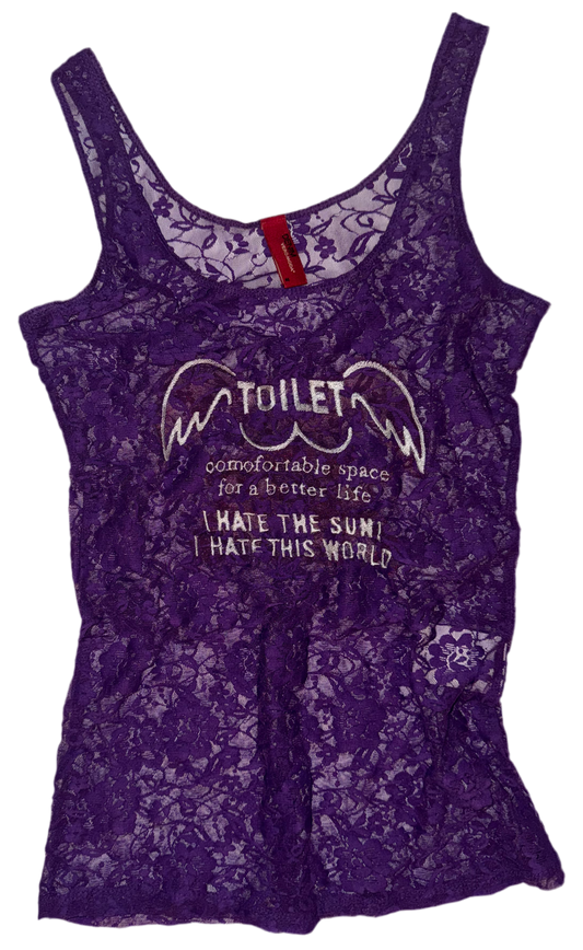 Toilet angel lace tank M