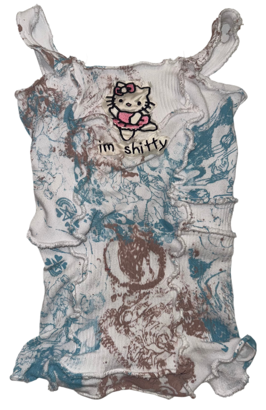 Hello Shitty emotown sock tank S