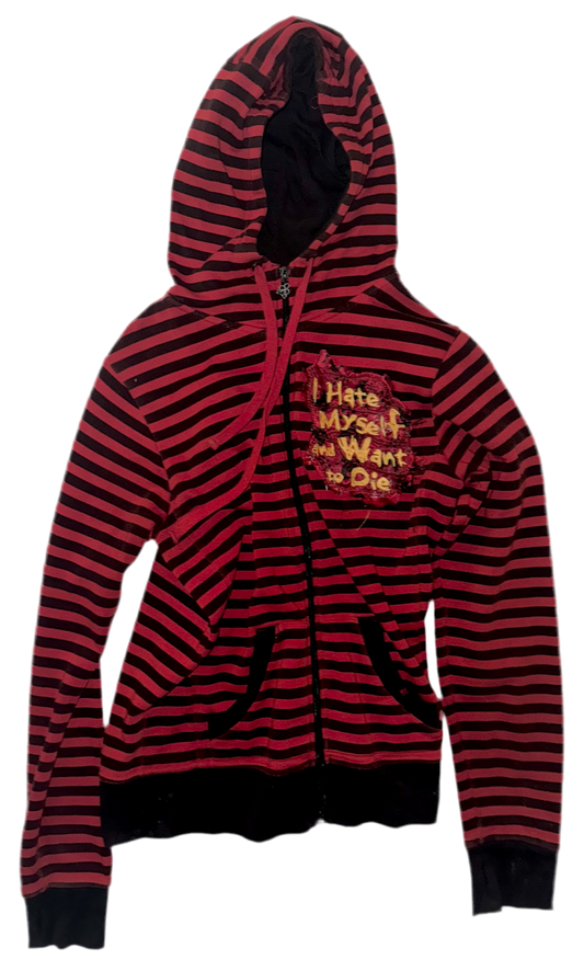 I hate myself and want to die hoodie S