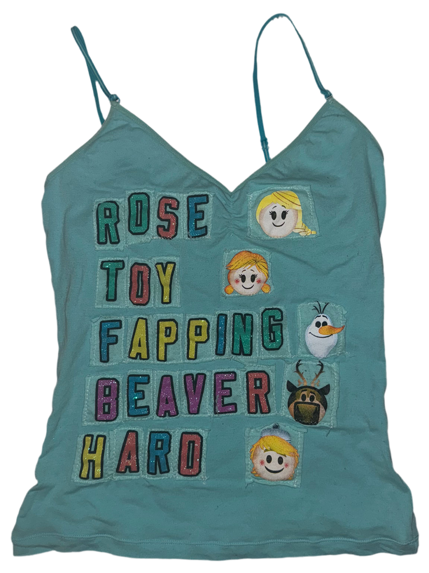 ROSE TOY FAPPING BEAVER HARD word shirt tank S