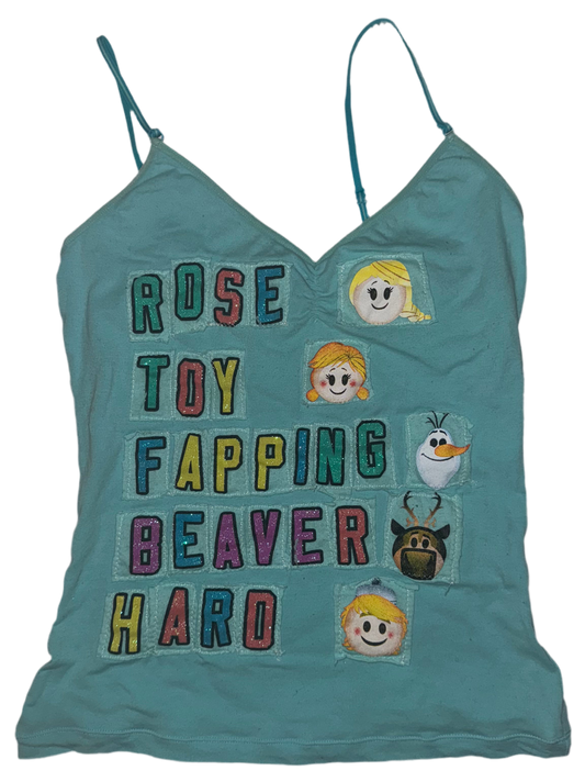 ROSE TOY FAPPING BEAVER HARD word shirt tank S