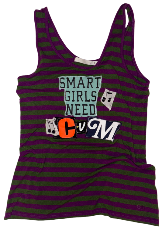 Smart girls need cum word tank M