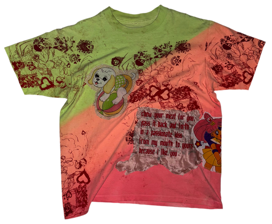 Chew yur food back and forth sailor puppy emotown t shjrt XL
