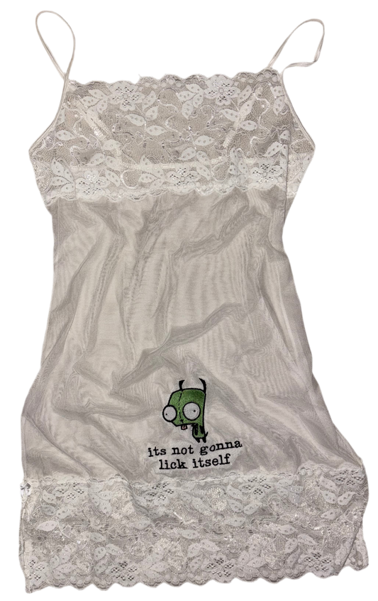 It’s not gonna lick itself sheer dress S