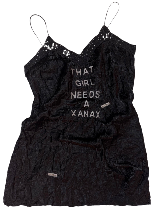 That girl needs a Xanax silky dress L