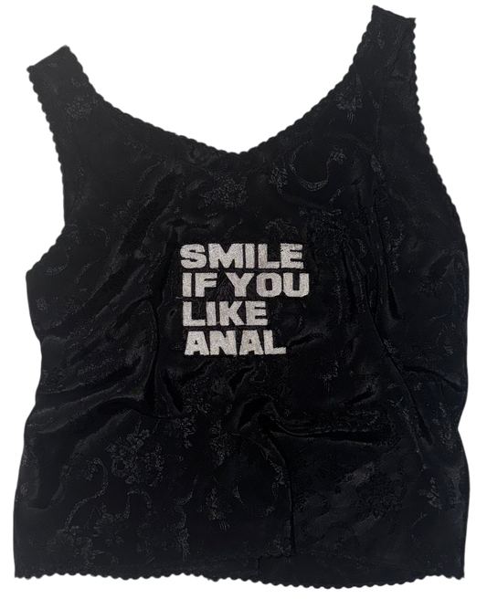 Smile if you like anal silky tank S