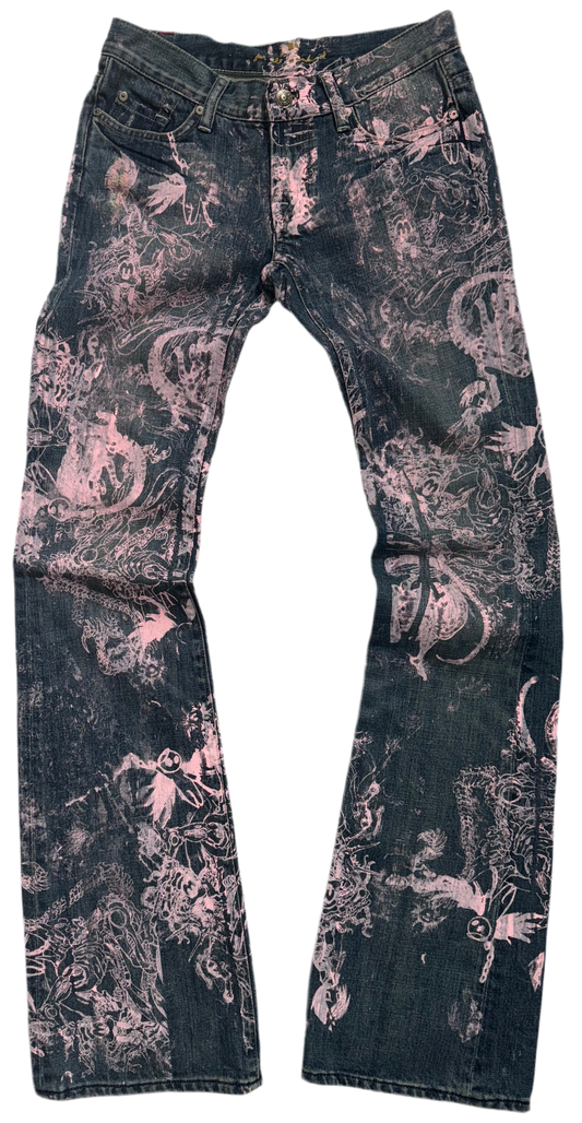 Emotown silkscreen jeans 26