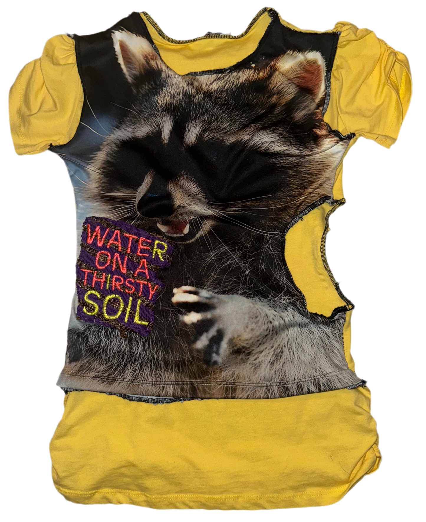 Water on a thirsty soil 2 shirts in 1 cut out top S