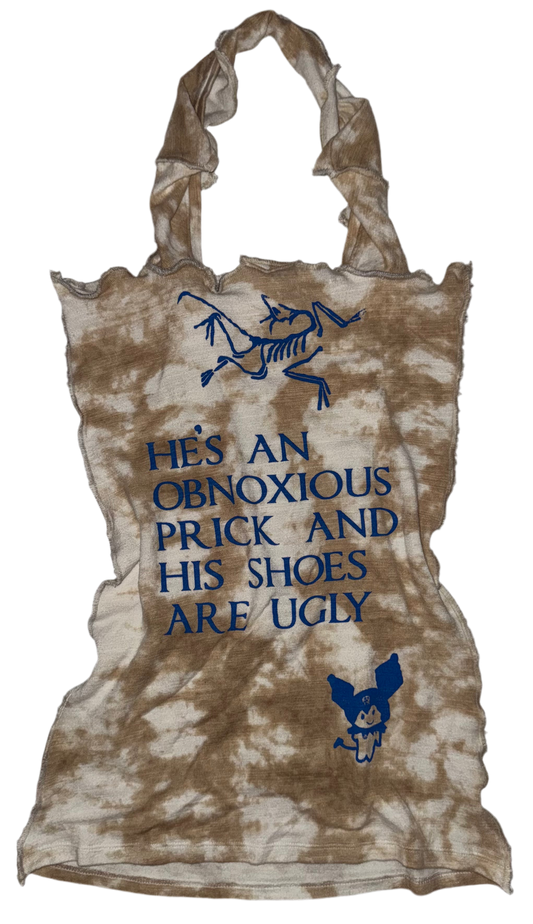 He’s an obnoxious prick halter top M