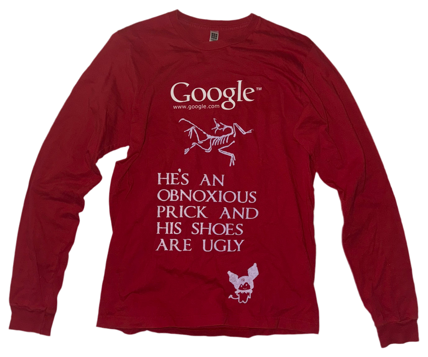 He’s an obnoxious prick Google long sleeve shirt M