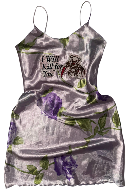 I will kill for you silky dress S