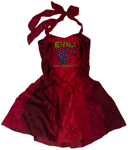 Evil! Is evil really evil ? Chibi Sock halter dress M