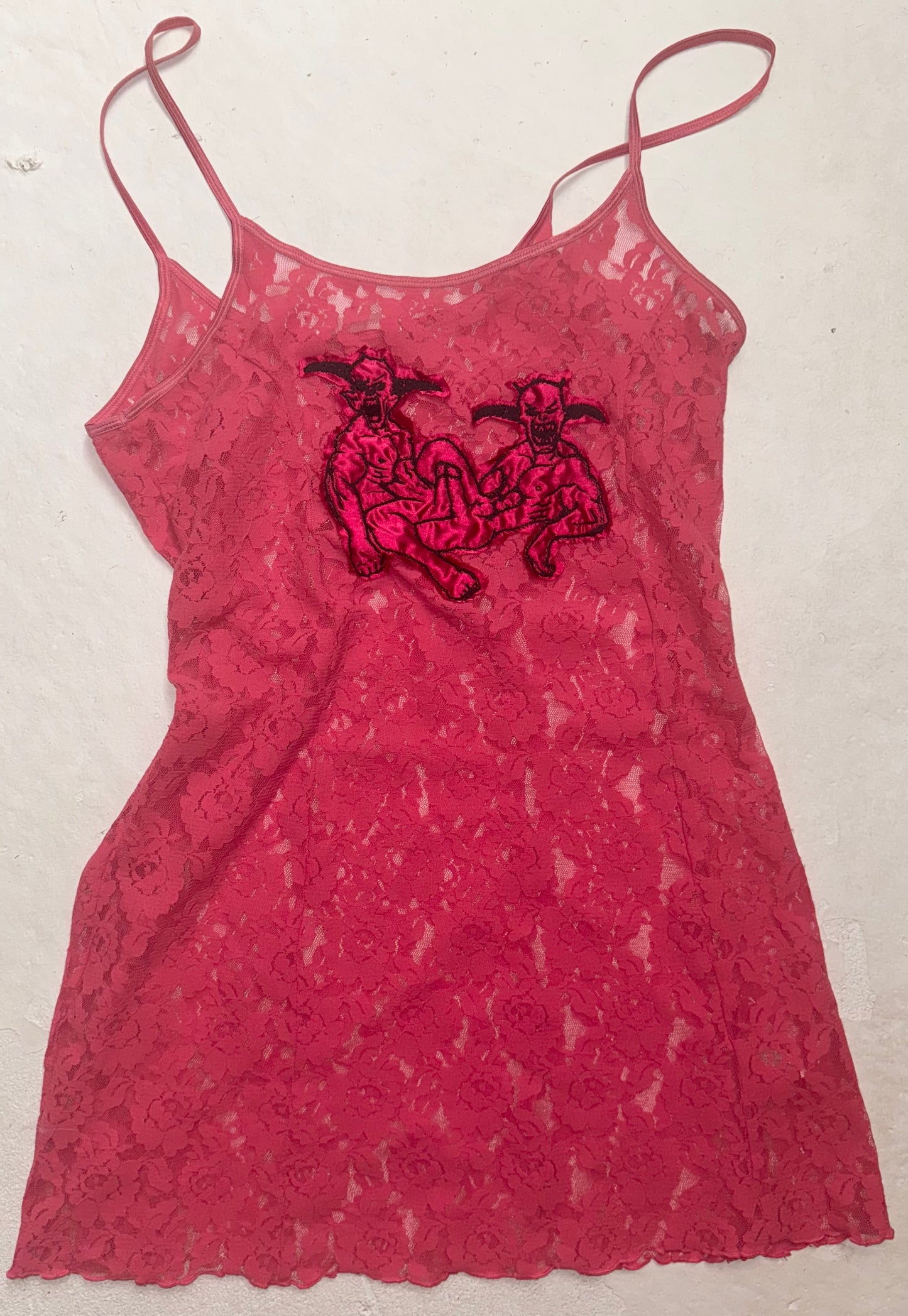 Demon twink sheer lace dress L