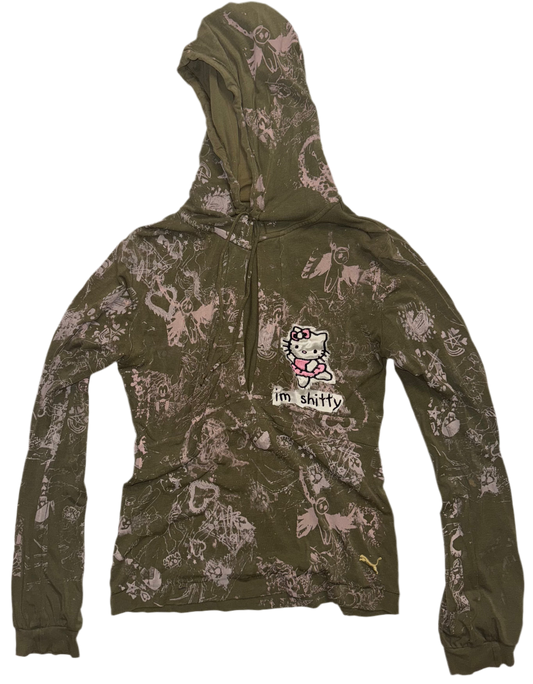 Hello Shitty hooded top M