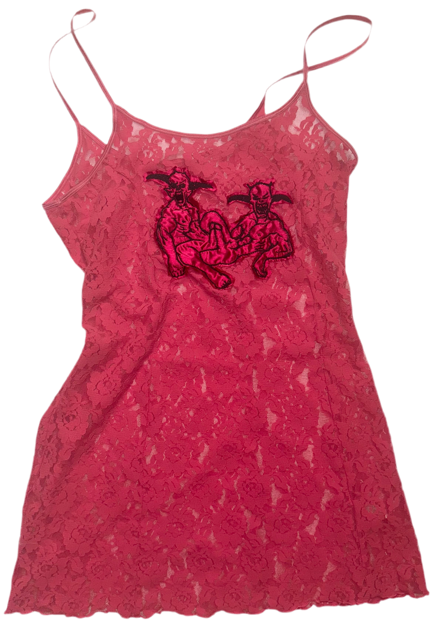 Demon twink sheer lace dress L