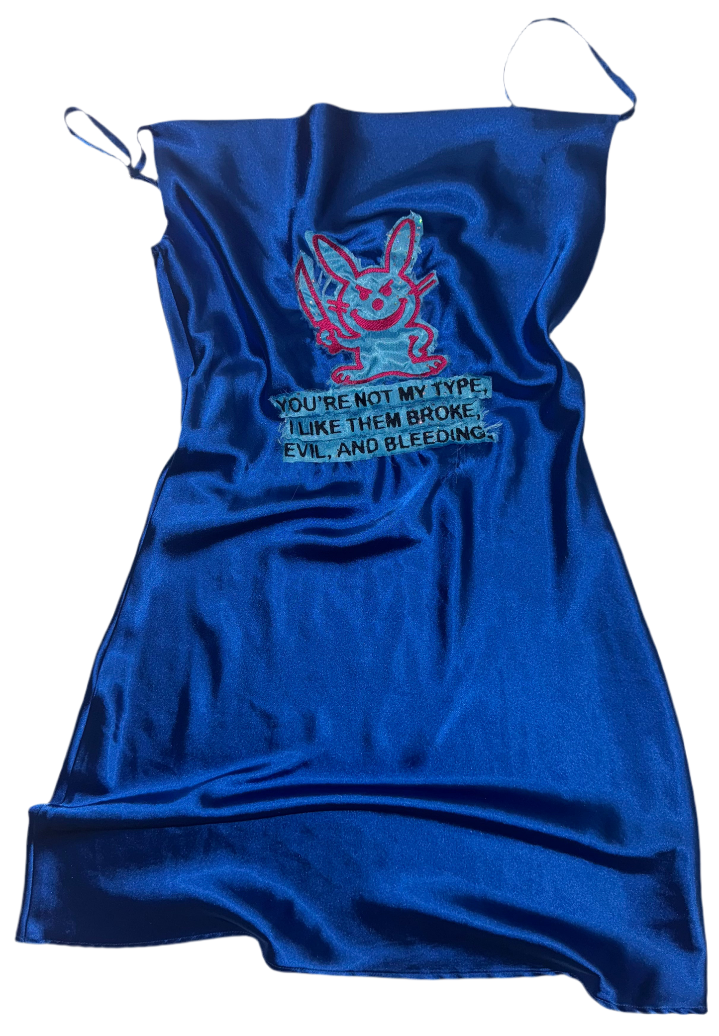Ur not my type silky dress M