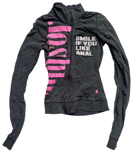 Smile if you like anal zip up XS