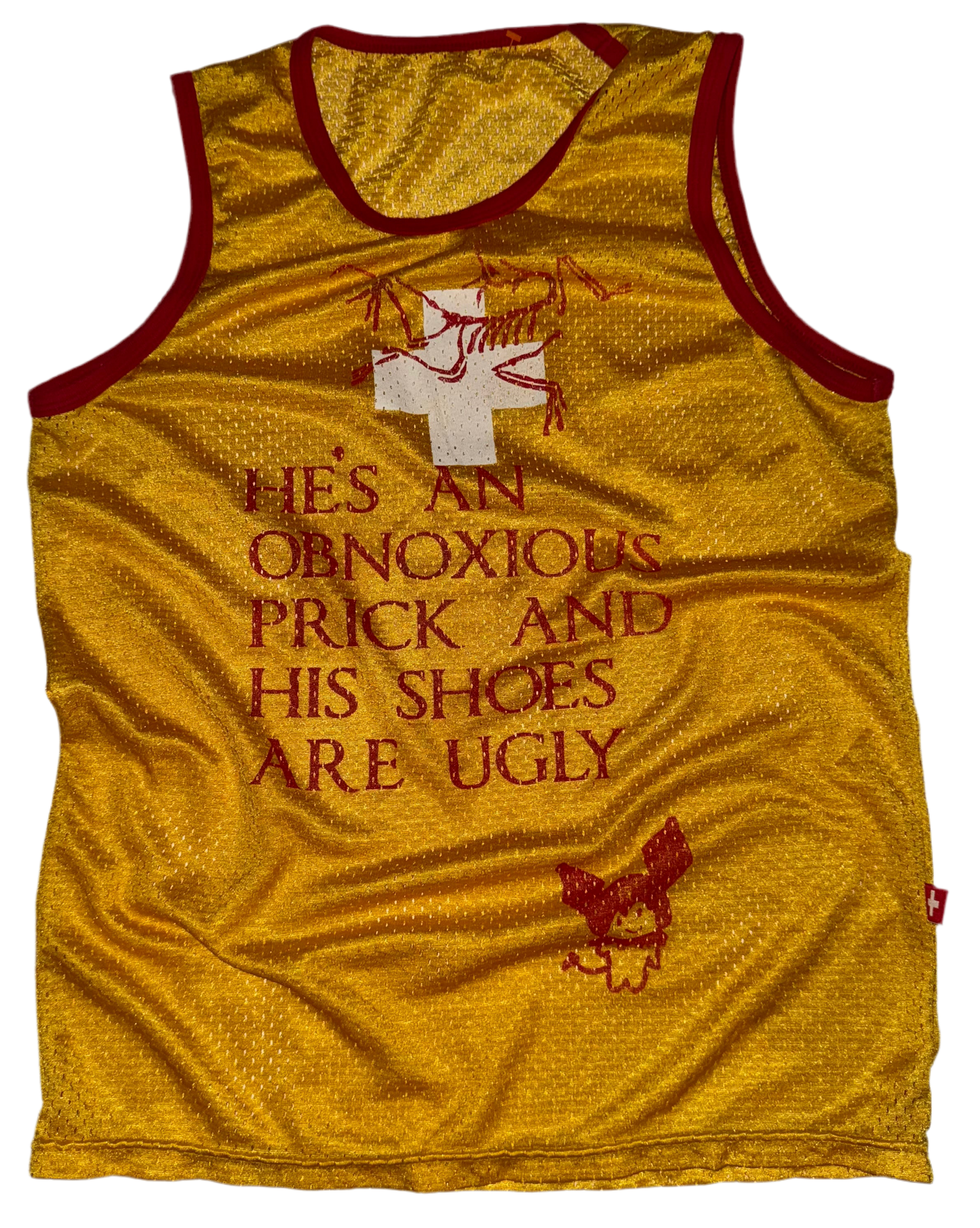 He’s an obnoxious prick mesh tank M