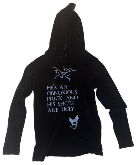 He’s an obnoxious prick thin knit hoodie M