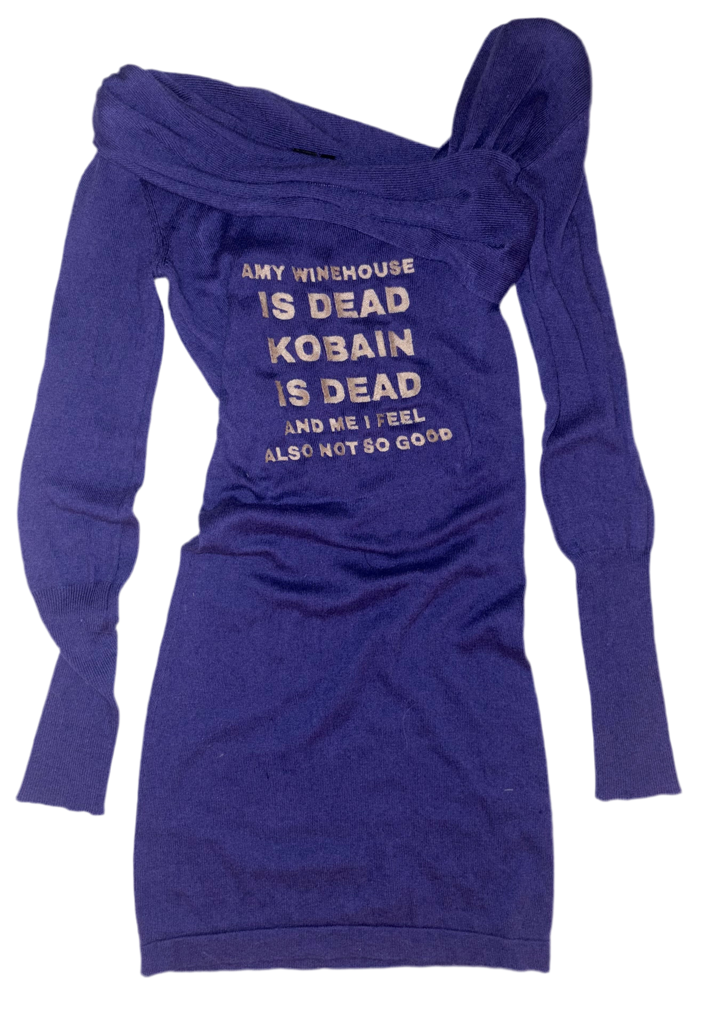 Amy winehouse is dead sweater dress XS