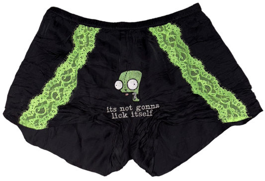 It’s not gonna lick itself silky shorts S