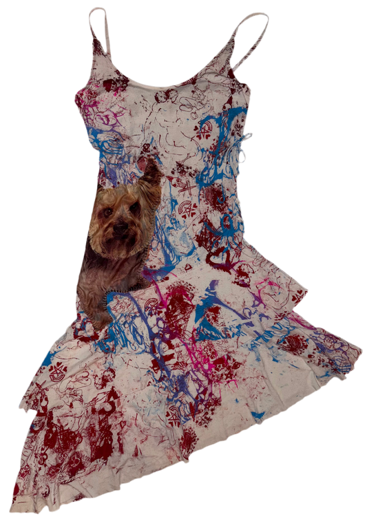 Emo town giger babys and puppy dress S