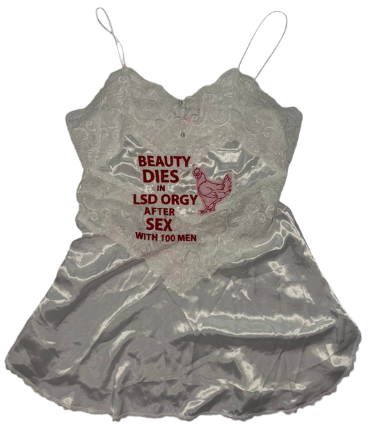 Beauty dies is lsd orgy silky dress L