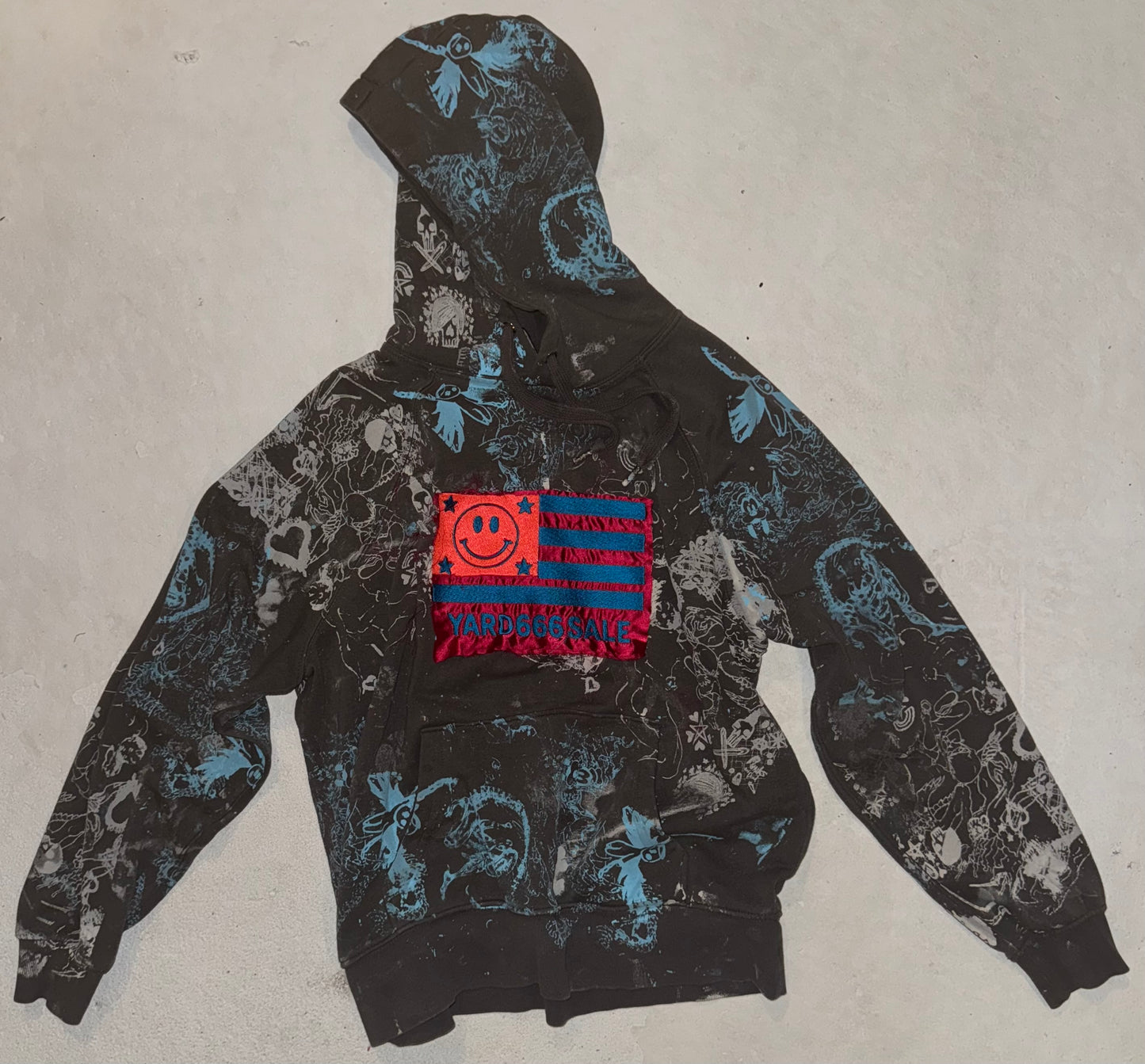 Yard666sale FLAG Emo town hoodie S