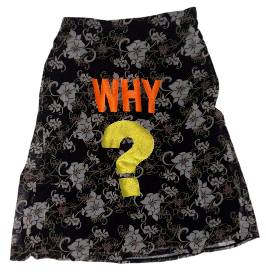 WHY ? hibiscus skirt XS