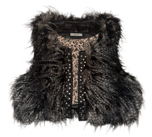 Faux fur vest S