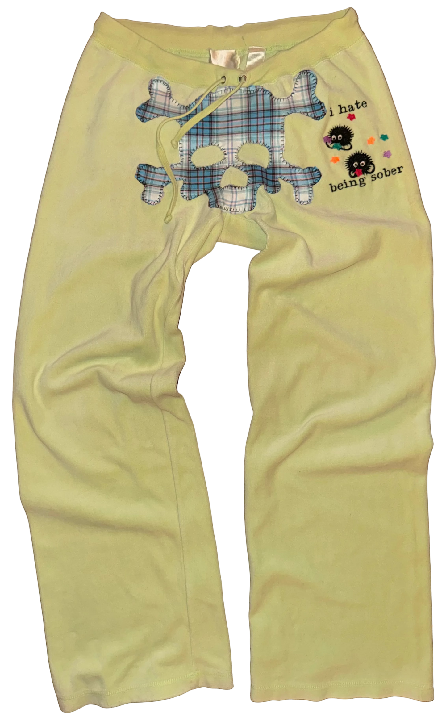 I hate being sober plush pants M