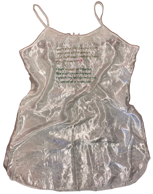 I want your thing in my room silky dress 2XL