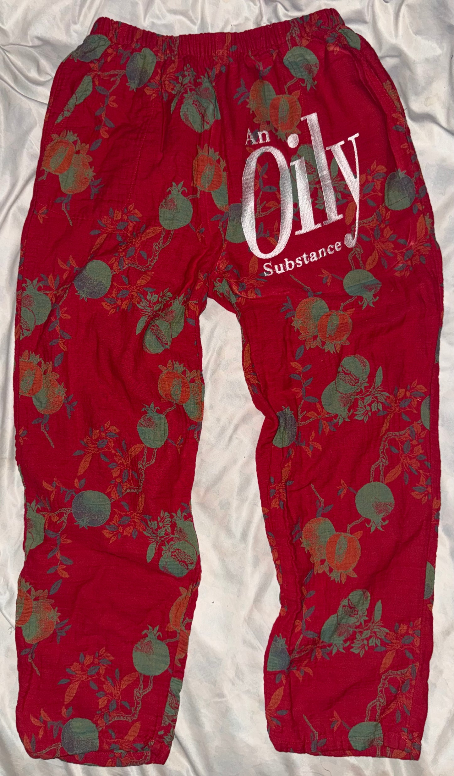 An oily substance pants S