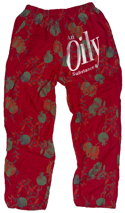 An oily substance pants S