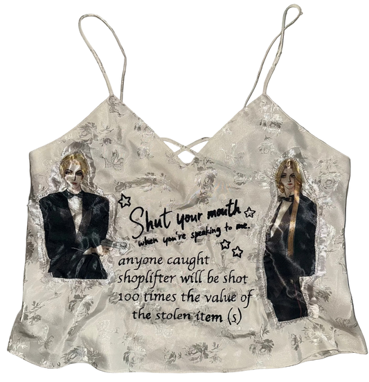 Shut your mouth when your speaking to me silky tank M