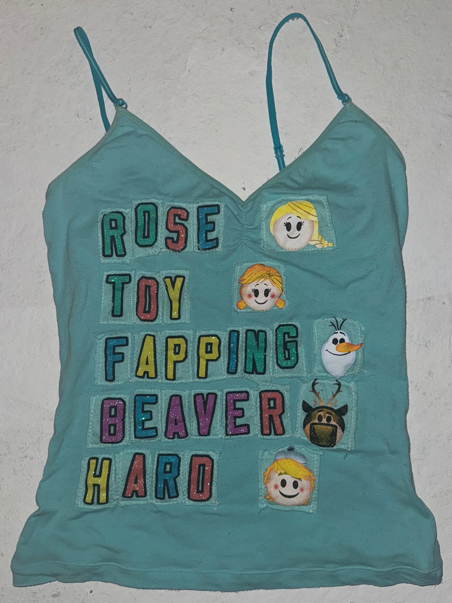 ROSE TOY FAPPING BEAVER HARD word shirt tank S