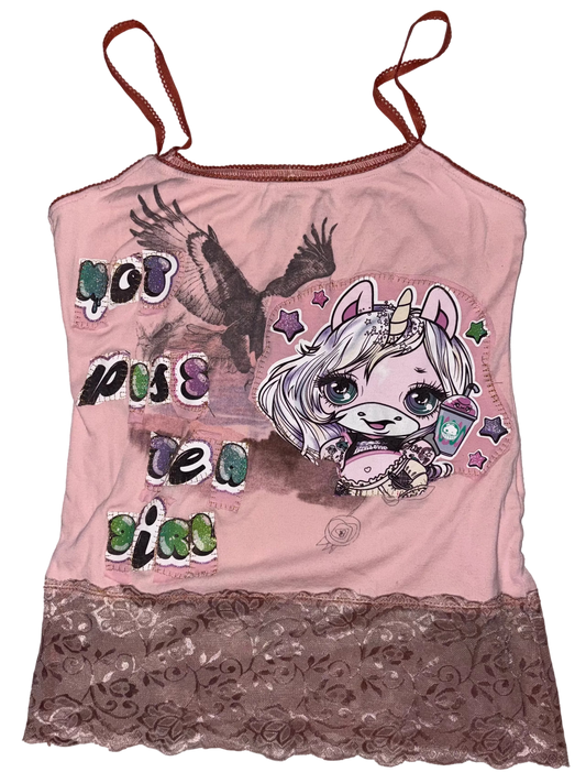 Hot piss tea girl word tank M