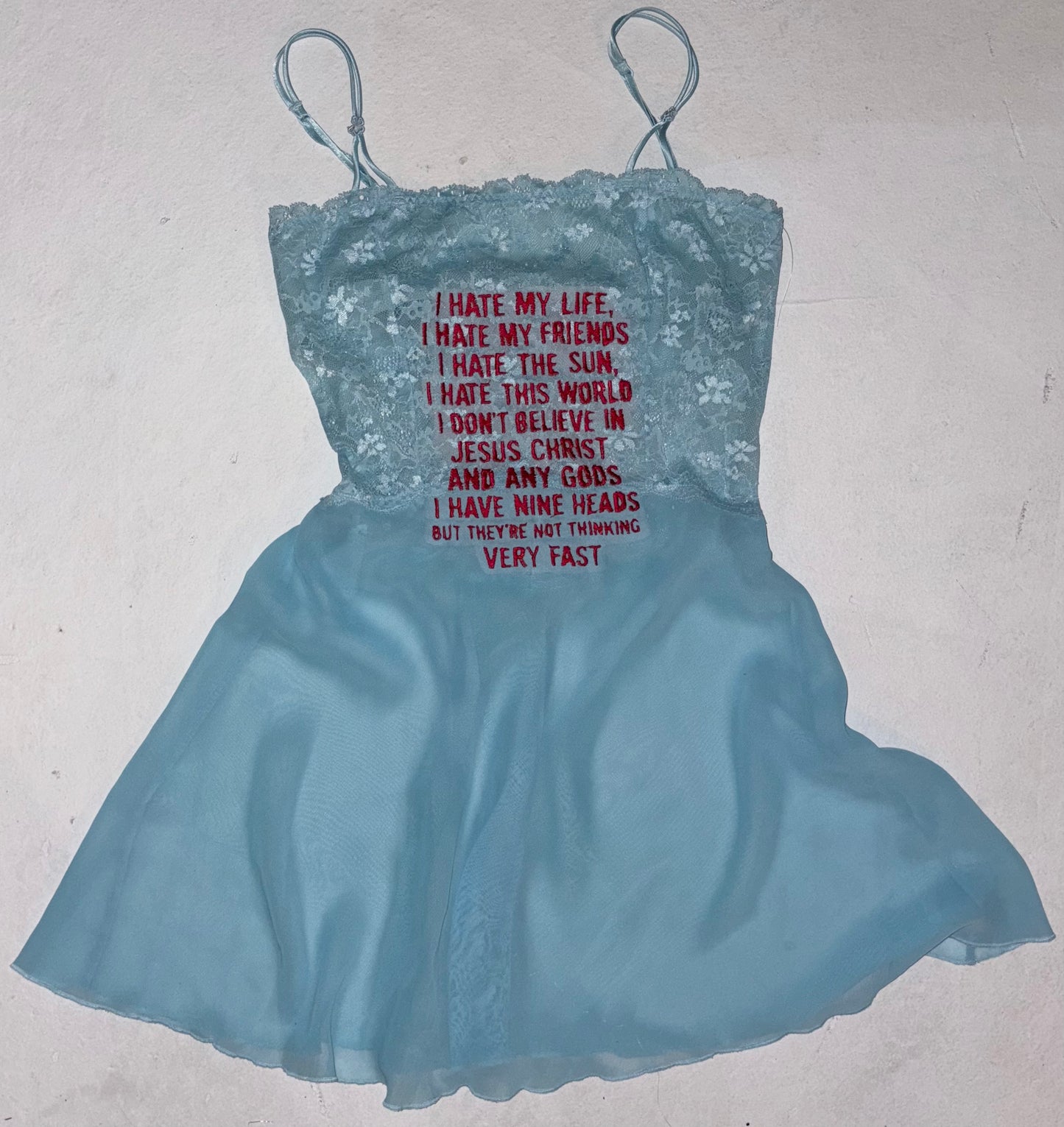 I have nine heads sheer dress S