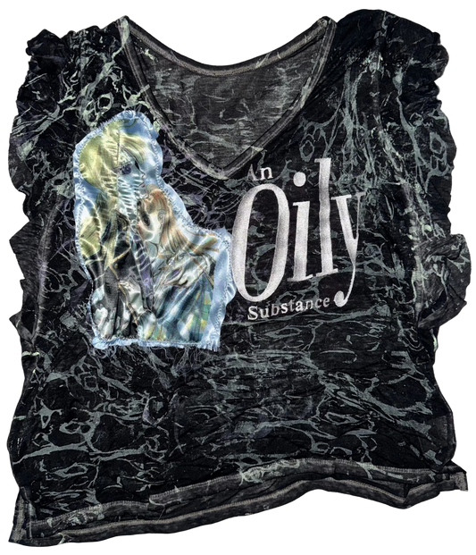 An Oily Substance giger baby patchwork top XL