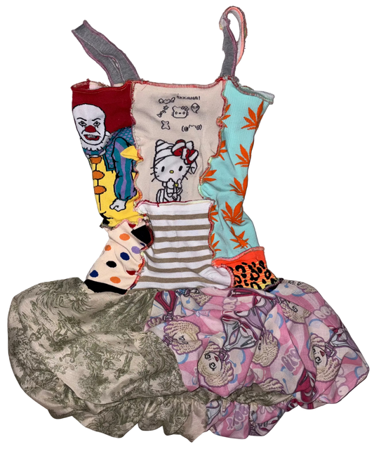 Sock mini poof dress L