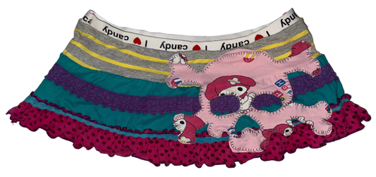 I heart candy skully mini skjrt M
