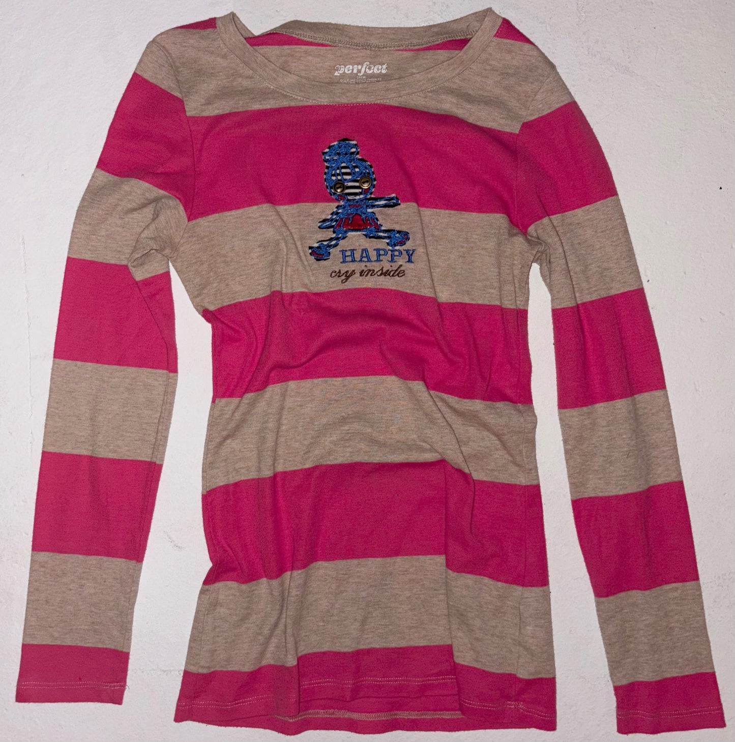 Happy , cry inside long sleeve top S