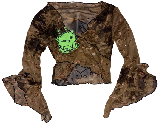 Sheer meawlien top S