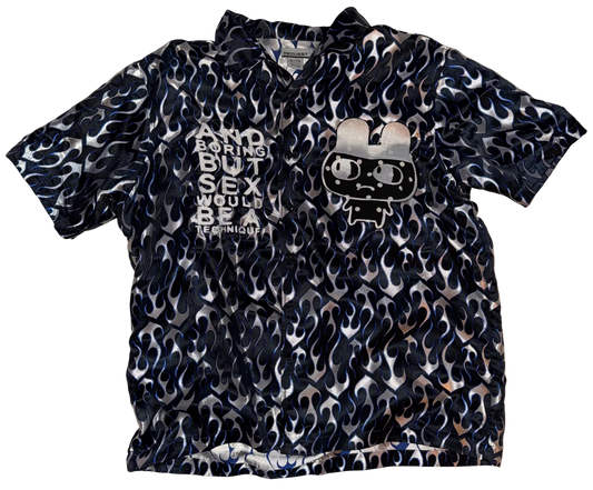 And boring but sex traumagotchi button up shirt XL