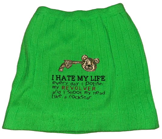 I’m hate my life rockstar knit skirt S