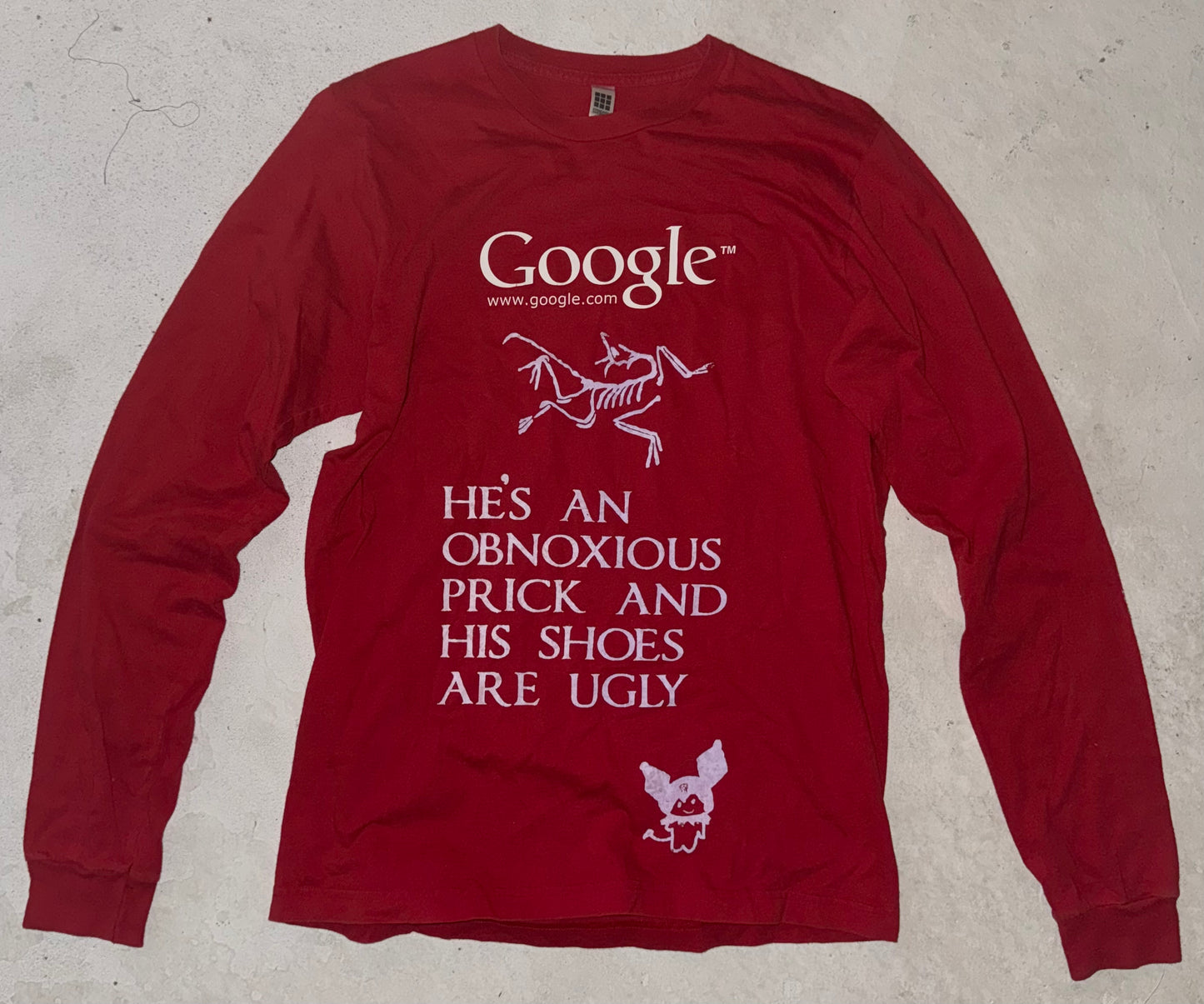 He’s an obnoxious prick Google long sleeve shirt M