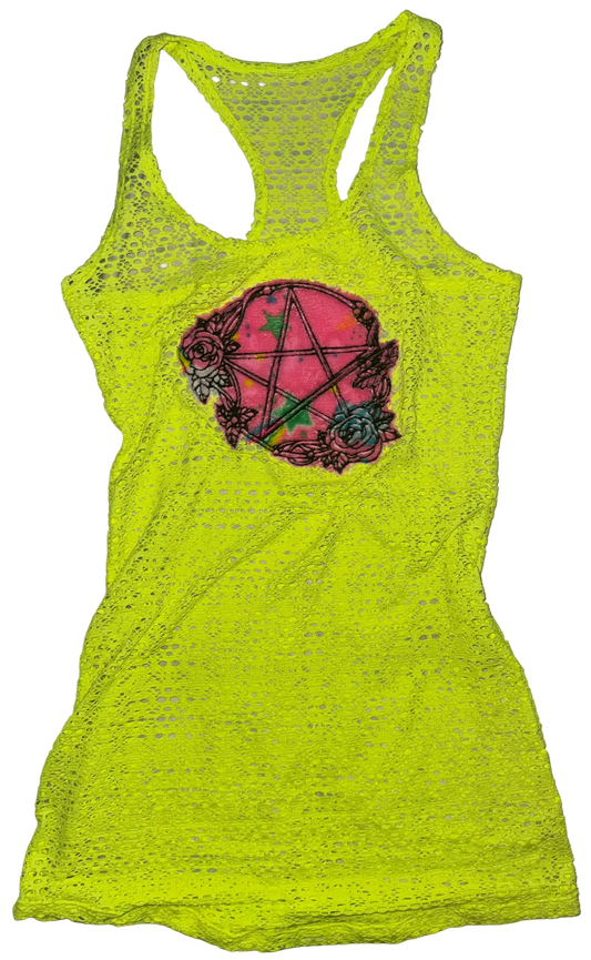 Pentacle mesh dress