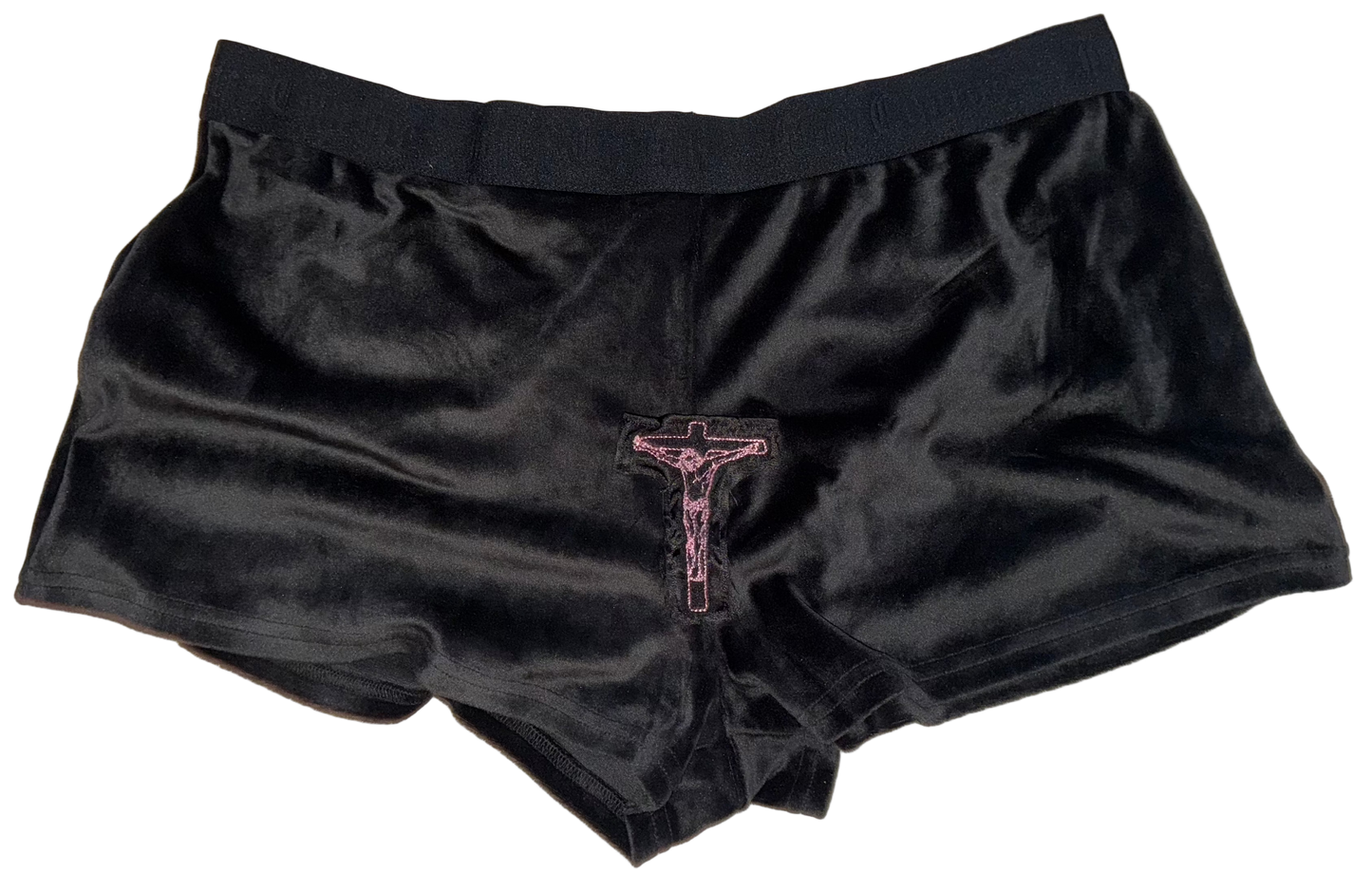 Juicy Christ hidden pocket plush pj shorts XL