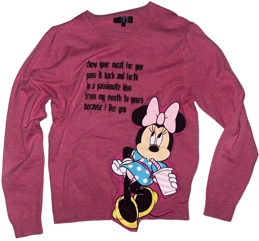 chew your meat back and forth sweater S