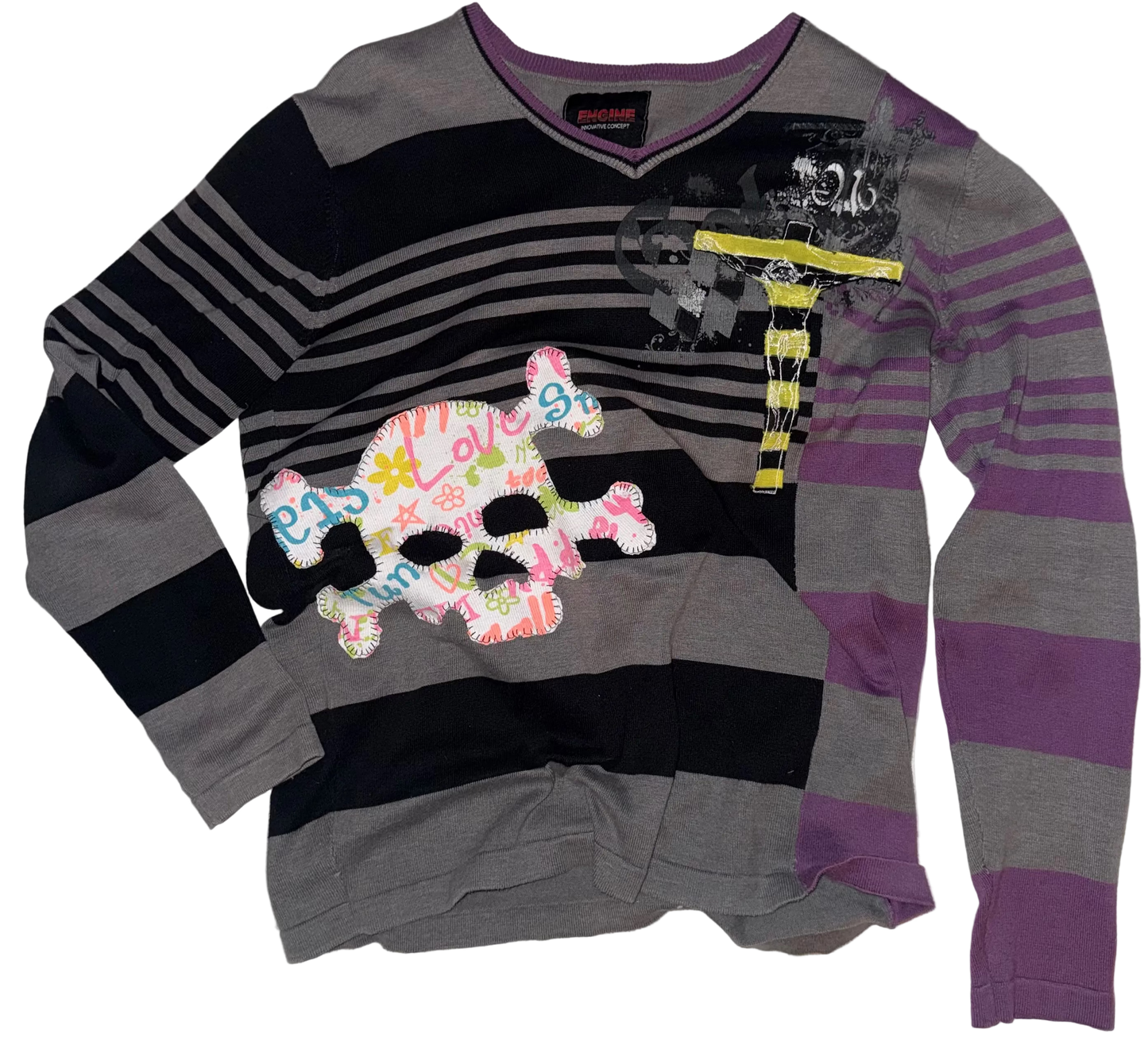 Jess Christ on a cross toxic sweater L